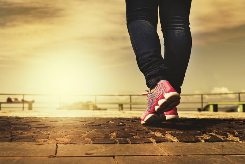 Mindful walking exercises